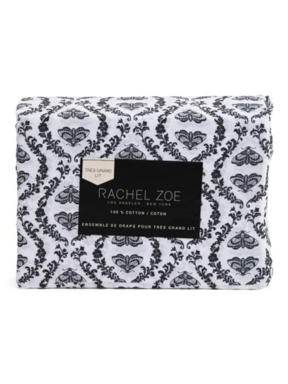 RACHEL ZOE Moth Damask Sheet Set